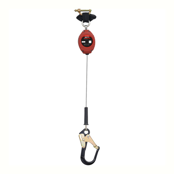 KStrong BRUTE BackerLE 8.5 ft. Cable SRL with aluminum swivel rebar hook at anchorage end, other end dorsal connector shock pack assembly (ANSI) UFS316106L